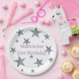 Prato De Papel Personalizar placas e bolinhos de papel - Estrelas