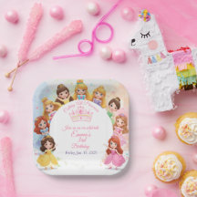 Prato de Papel Personalizável para Aniversário de