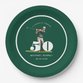 Prato De Papel Personalized Golfer 50th Birthday