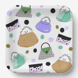 Prato De Papel PÊS DE MÃE 👛 Placa