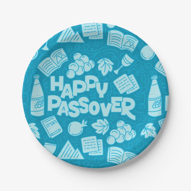 Prato De Papel Pesach Paper Plate (Frente)