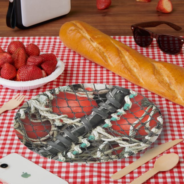 PRATO DE PAPEL PESCA (Piquenique)