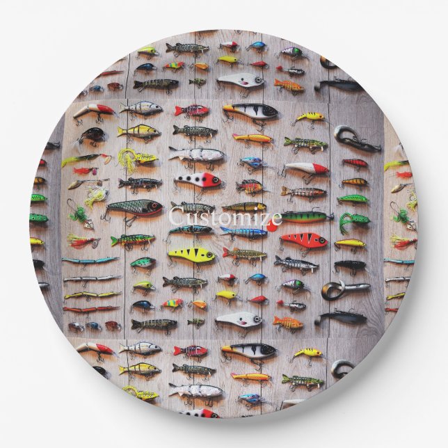 Prato De Papel Pesca Clássica Arrasta Thunder_Cove (Frente)