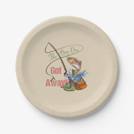 Prato De Papel Pesca da truta de arco-íris - grande obtida