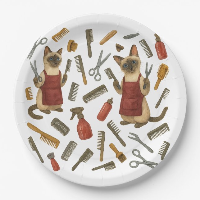 Prato De Papel Pet grooming hairdresser for cat lovers (Frente)