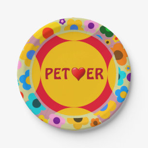 Prato De Papel Pet Lover Paper Play