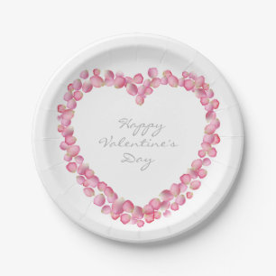 Prato De Papel Pétalas cor-de-rosa cor-de-rosa, placas de papel p