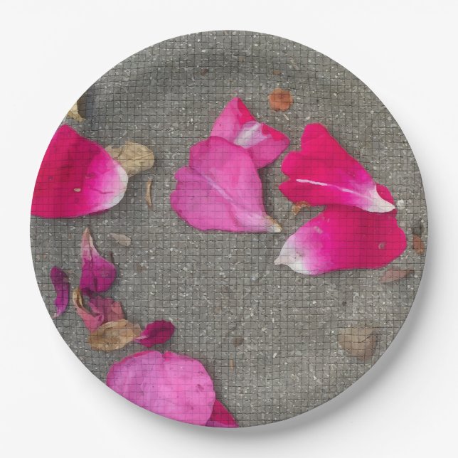 Prato De Papel Pétalas Dançantes IV (Frente)