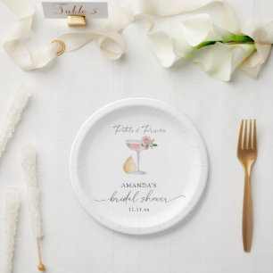 Prato De Papel Pétalas & Prosecco - chá de noiva