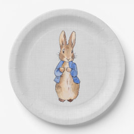 Prato De Papel Peter, a textura da cinza do Coelho