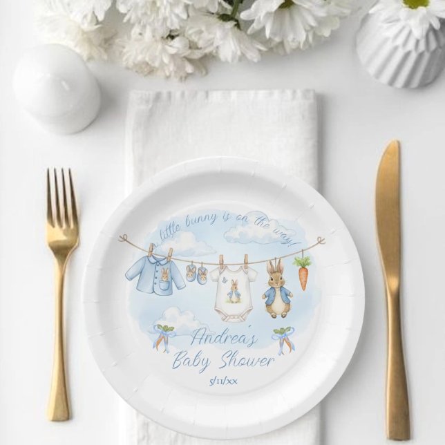 Prato De Papel Peter, o Chá de fraldas da Linha de Fechamento do  (Criador carregado)