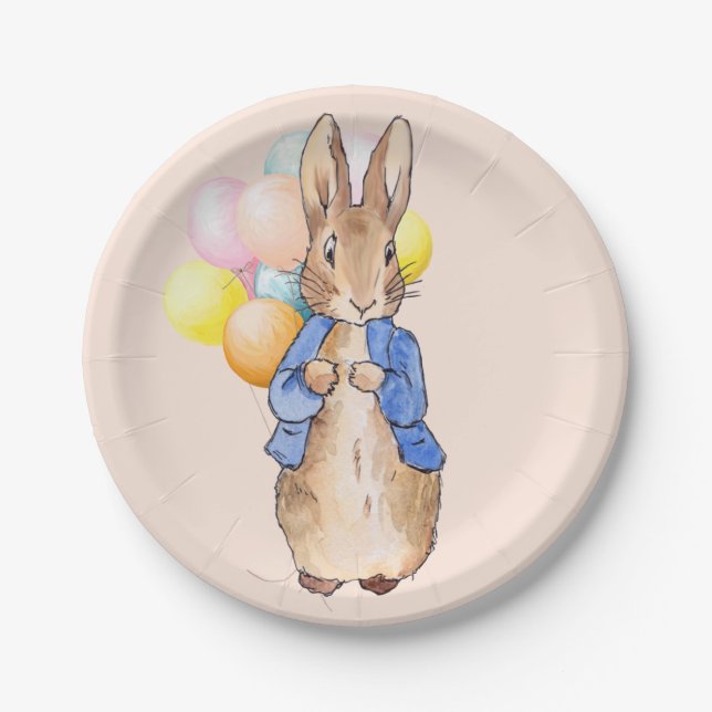 Prato De Papel Peter, o Coelho (Frente)
