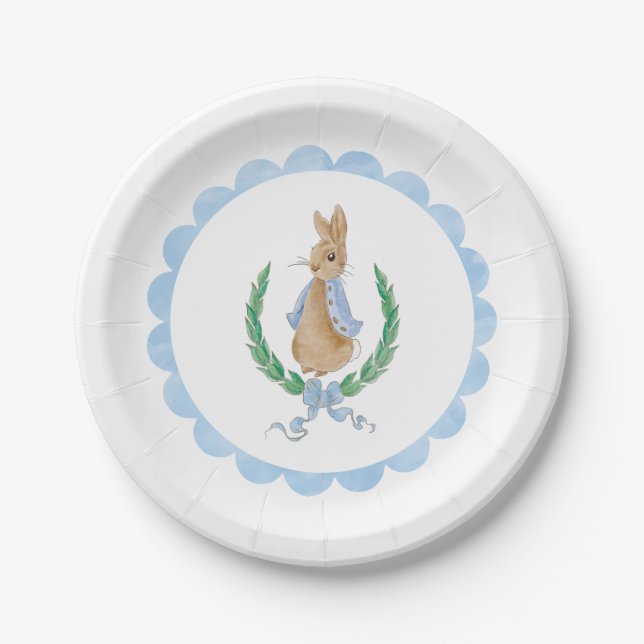 Prato De Papel Peter Rabbit Paper Party Plates (Frente)