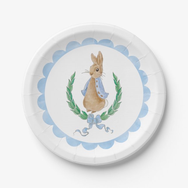 Prato De Papel Peter Rabbit Paper Party Plates (Frente)