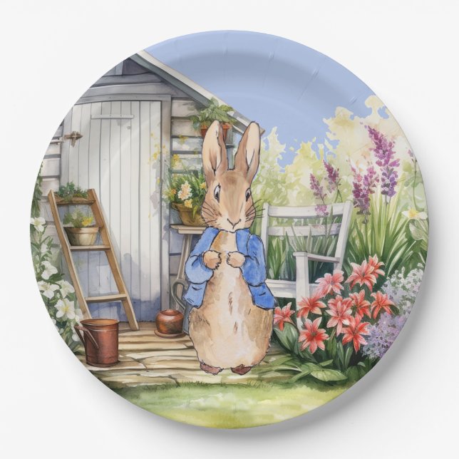 Prato De Papel Peter the Rabbit Garden Shed (Frente)