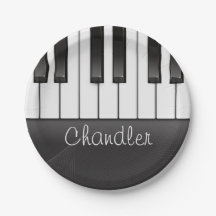 Pianista de NOME Personalizado Chaves de Música