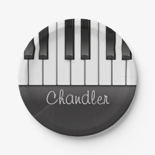 Prato De Papel Piano Keys (Professor de Música)
