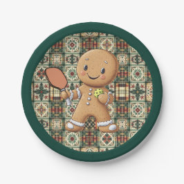 Prato De Papel Pickball de pão-de-galinha