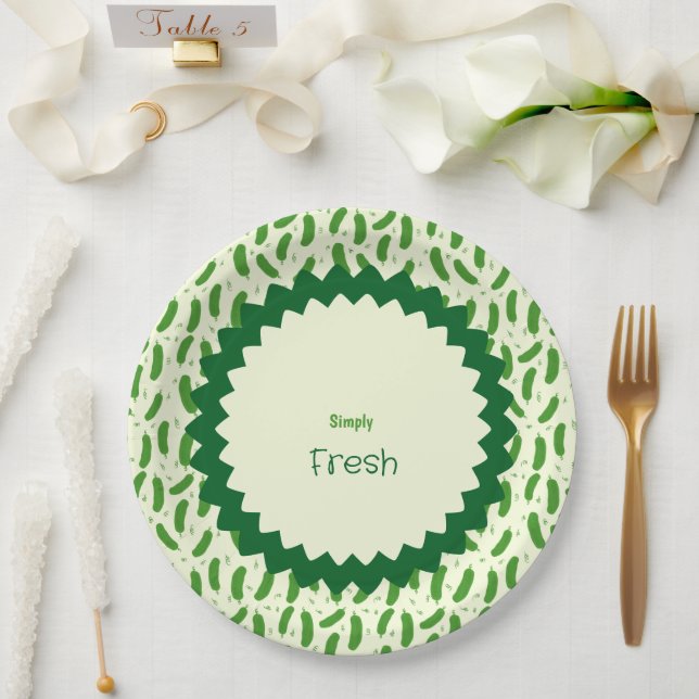 Prato De Papel Pickle & Fresh Collection  (Casamento)