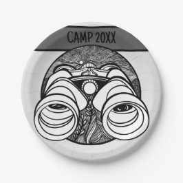 Prato De Papel Picnic de acampamento personalizado de acampamento