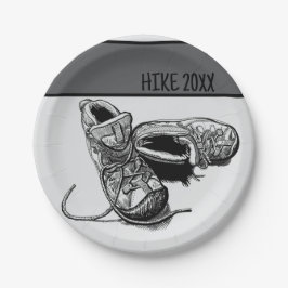 Prato De Papel Picnic de acampamento personalizado Hiker