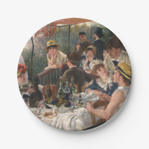 Prato De Papel PIERRE RENOIR - Almoço do partido 1881 do barco