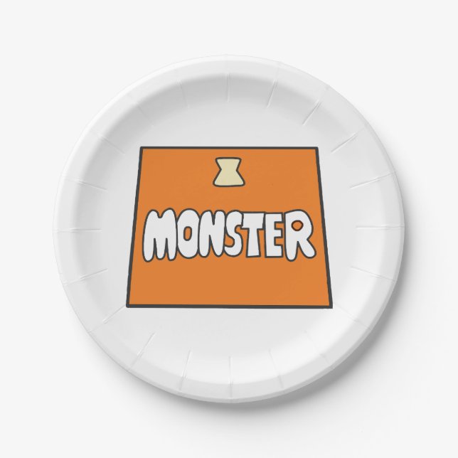 Prato De Papel Pikamee Costume, monstro (Frente)