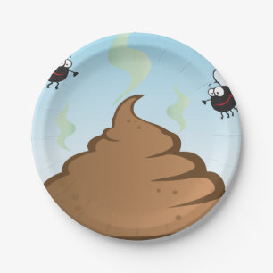 Prato De Papel Pilha Cheirosa De Poop