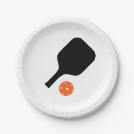 Prato De Papel Pílula de picleball e picleball laranja