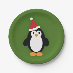Prato De Papel Pinguim Papais noeis