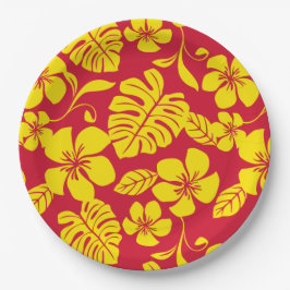 PRATO DE PAPEL PINK BIKINI (VERMELHO/DOURADO)