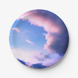 Prato De Papel Pink clouds