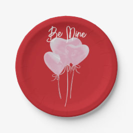 Prato De Papel Pink Hearts 