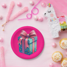 Prato De Papel Pink Present