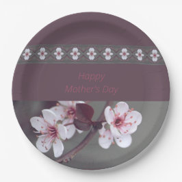 Prato De Papel Pinks Com Verde E Plum