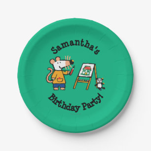 Prato De Papel Pintura com Maisy!