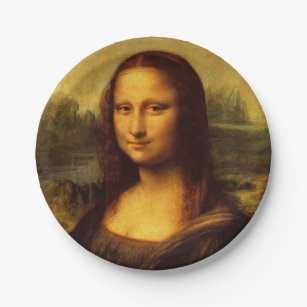 Prato De Papel Pintura das belas artes de Leonardo da Vinci Mona