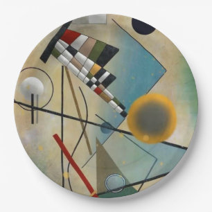 Prato De Papel Pintura de Abstrato de Composição Kandinsky