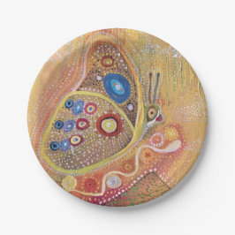 Prato De Papel Pintura de Borboleta de Papel Personalizado