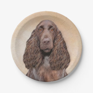 Prato De Papel Pintura de Espanhol de Campo - Arte de Cachorro Or