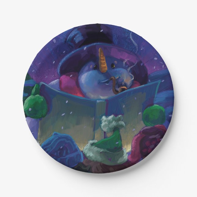 Prato De Papel Pintura de Leitura do Intervalo (Frente)