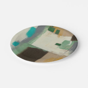 Prato De Papel Pintura Expressionista com Traços Pesados de Pince