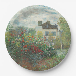 Prato De Papel Pintura Impressionista do Renoir do Jardim do Arti