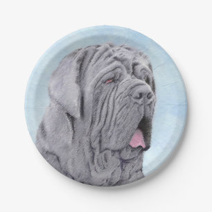 Prato De Papel Pintura Mastiff Neopolita - Arte Canina Original