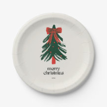 Pintura Moderna Árvore de Natal Feriado 