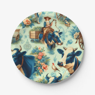 Prato De Papel Pintura por Aquarela de Fazenda Cócica