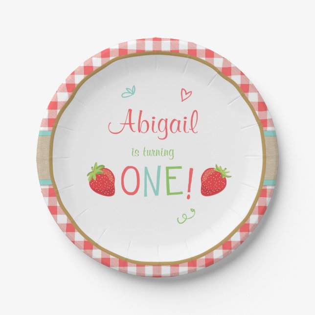 Prato De Papel Piquenique do verão das placas de papel do (Frente)