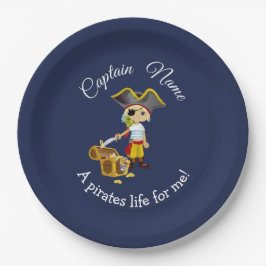 Prato De Papel Pirata do Partido dos Meninos Náuticos