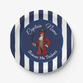 Prato De Papel Pirata Náutica