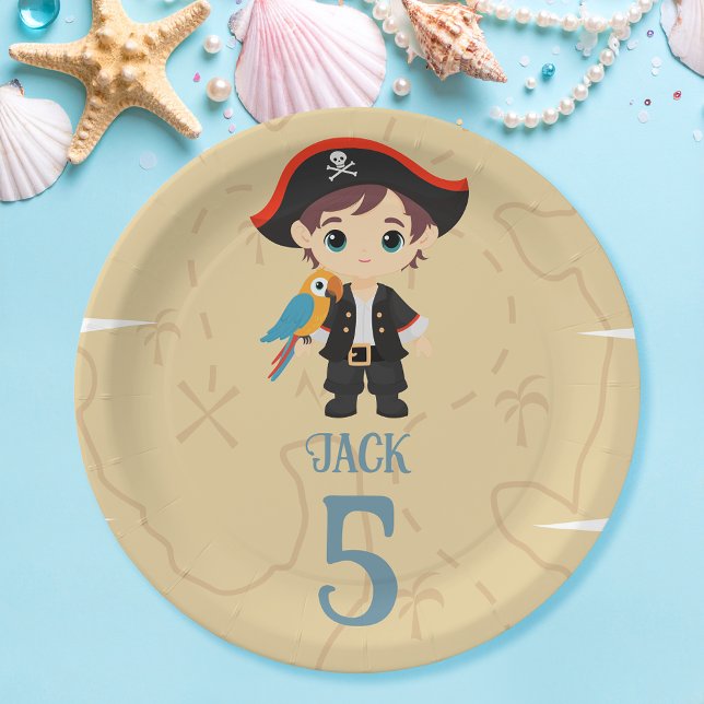 Prato De Papel Pirate Birthday (Criador carregado)